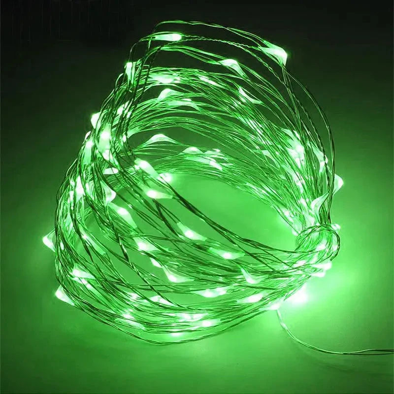 1Pack Fairy Light String Led Copper Wire String Light 1/2/3/5/10M Battery Powered For Bedroom Garden Party Wedding Decoration