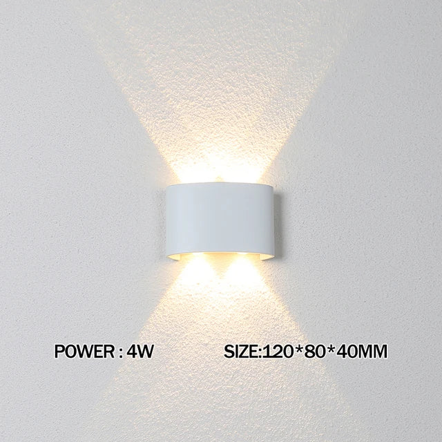 Led Wall Lamp outdoor Stair Light Fixture Bedside Loft Living Room Up Down Home Hallway Lampada 2W 4W 6W 8W 10W 12W Wall Sconces