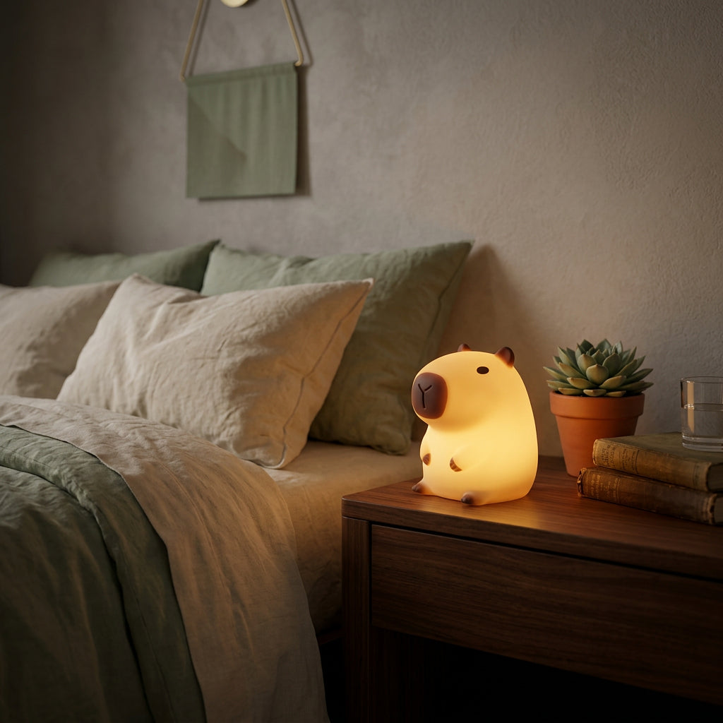 Uma Capybara Resin Night Light