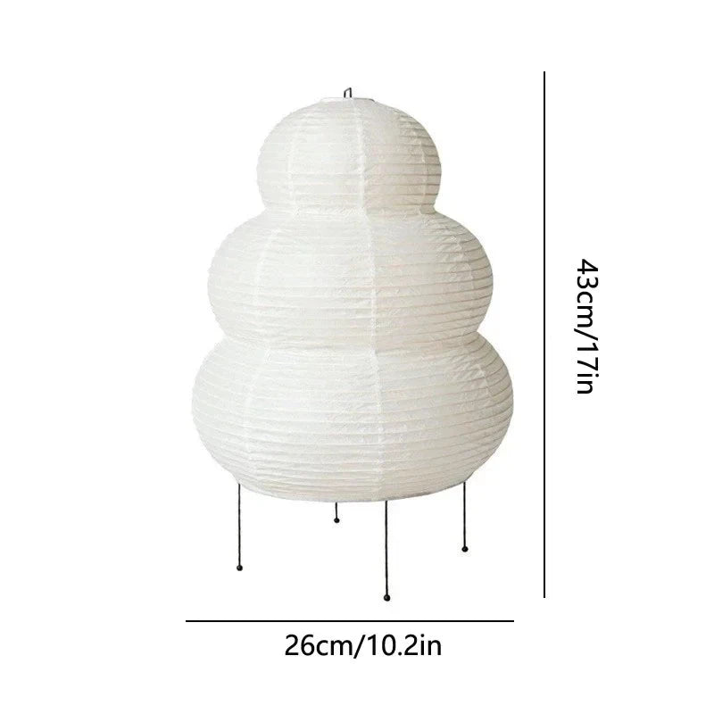 Kala Rice Paper Sculpture Table Lamp 1