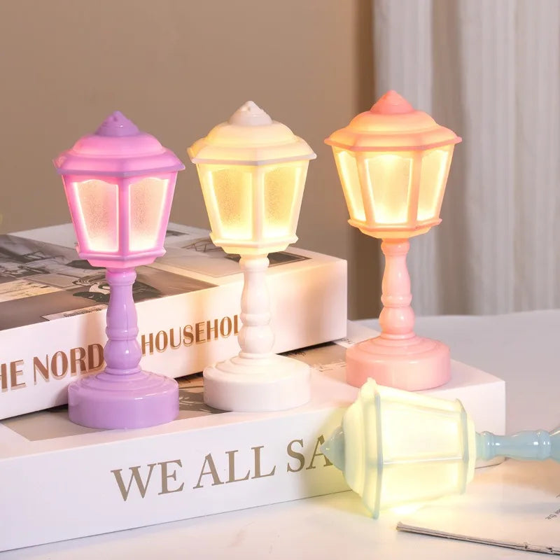 Geometric Flower Bud Lamp Battery LED Desk Night Light Garden Yard Patio Lawn Outdoor Courtyard Villa Landscape Street Path