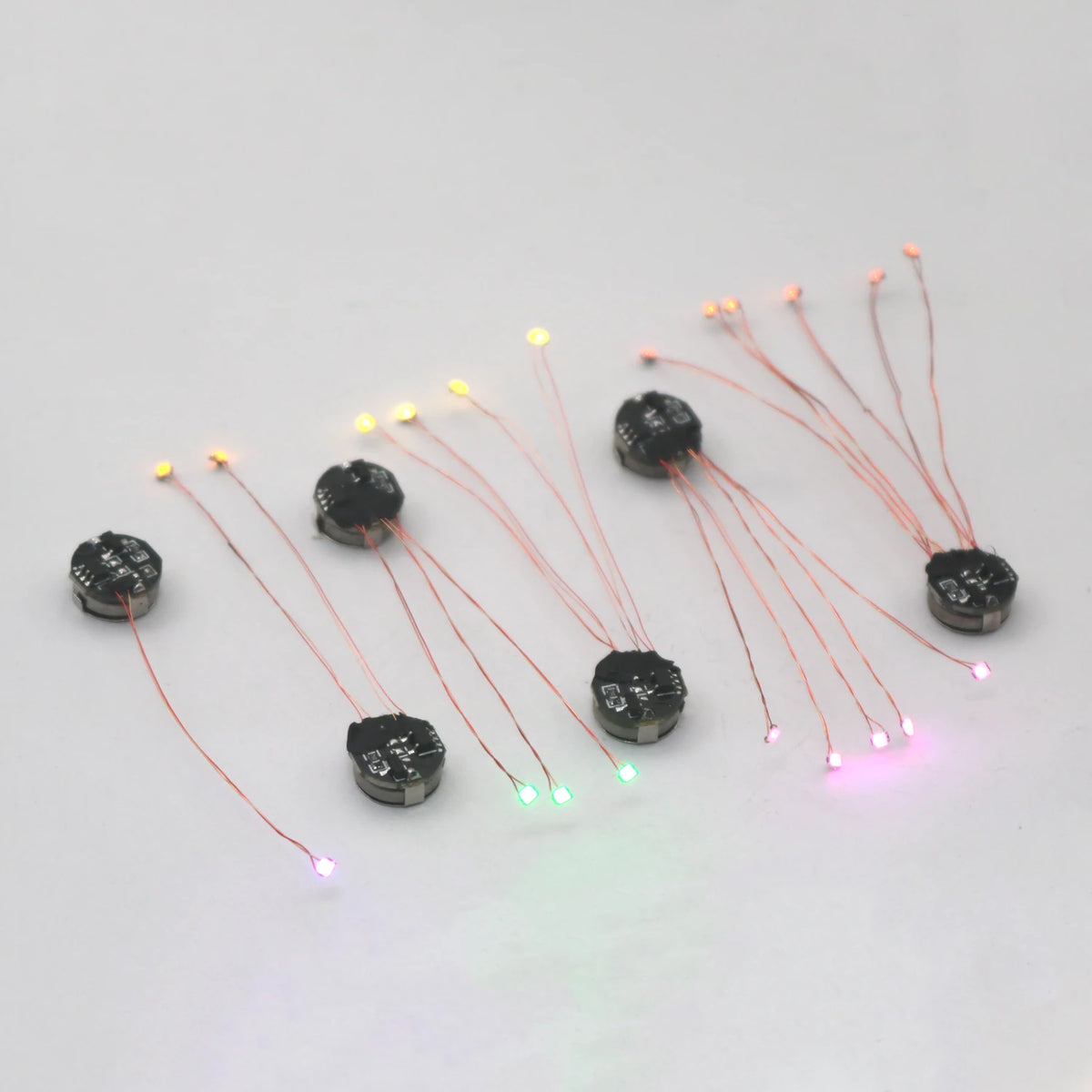 Wired 5cm Magnetic Control Lamp Led Magnetron Light Model +magnet + Battery Diy Car Toys Lighting Diorama Materials Gunda Robots