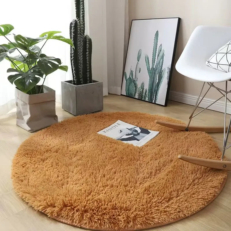 Plush Round Rug