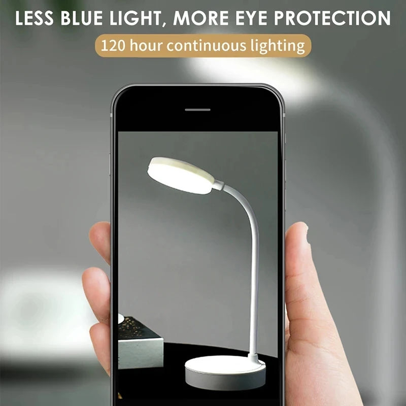 Portable LED Desk Lamp Eye Protection 3 Modes Dimming for Bedroom Bedside USB Touch  Charge College Student Book Readin Lamp2024