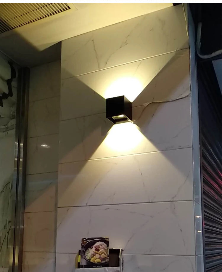 SUNMEIYI 12W LED Wall Light Outdoor Waterproof IP65 Porch Garden Wall Lamp Sconce Balcony Terrace Decoration Lighting Lamp