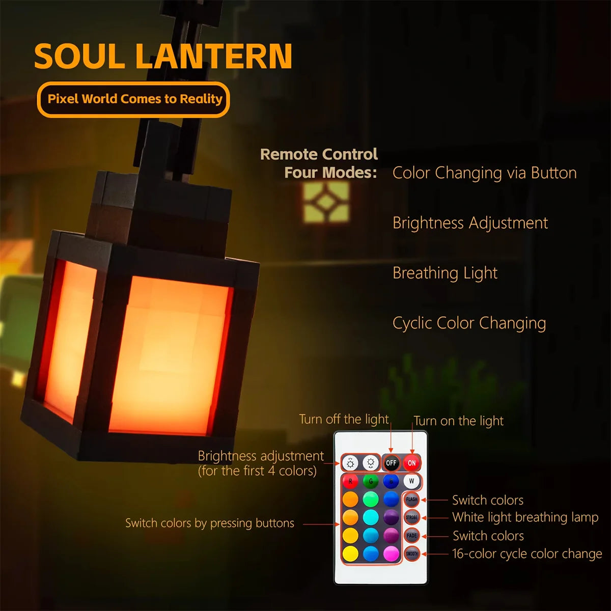 Svea Pixel Art RGB Lantern