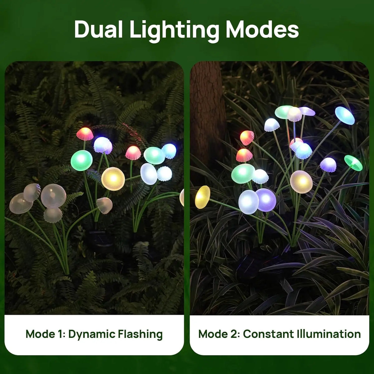 2026 New LED Solar Mushroom Lights Solar Garden Lights Waterproof Decor Yard Patio Pathway Jellyfish for Garden Ambiance