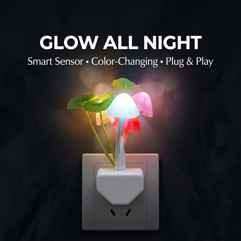 Sora Mushroom Plug-In Night Light