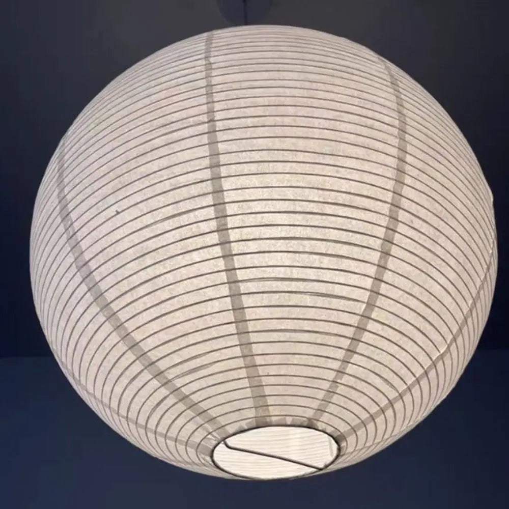 Hanging Paper Lampshade Light Fixture Classic Modern Pendant Light Lamp Cover Vintage Round Ceiling Light Cover Hotel Cafe