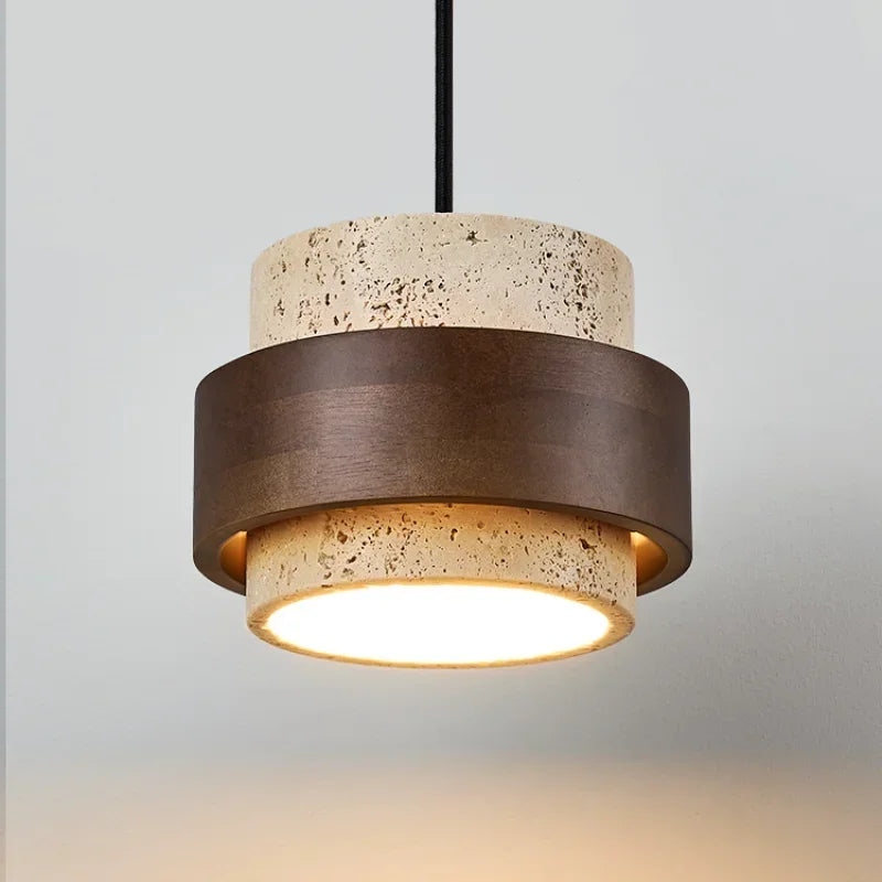 Tova Wood Pendant Light – Soft Glow for Bedside & Dining
