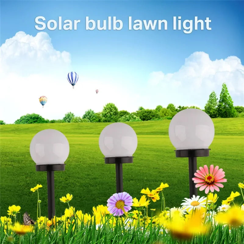 1/3/6/9PC Solar Powered LED Bulb Lamp Energy Light Waterproof Outdoor Garden Light Street Solar Panel Ball Lights Lawn Yard Lamp