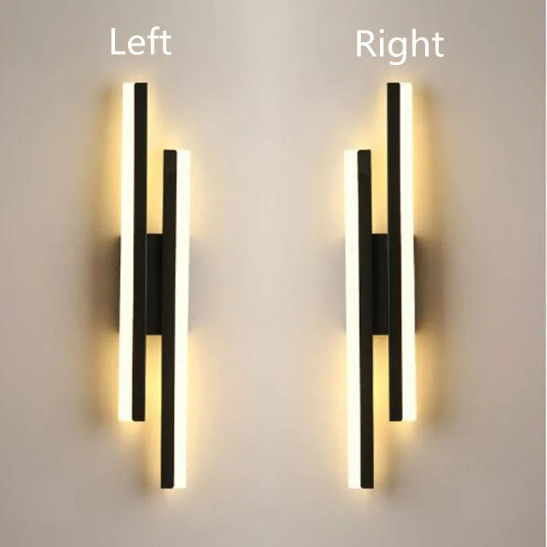 LED Wall Lamp Bedroom Wall Sconces Copper Line Pipe Acrylic Lampshade Indoor Lighting for Living Room Corridor Light Fixture