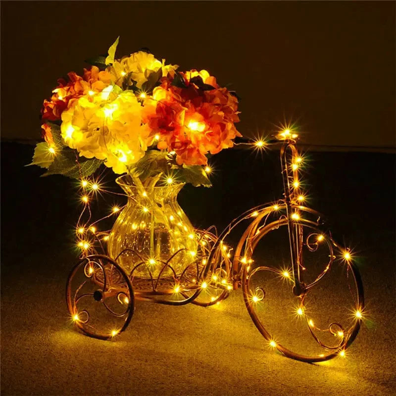 1Pack Fairy Light String Led Copper Wire String Light 1/2/3/5/10M Battery Powered For Bedroom Garden Party Wedding Decoration