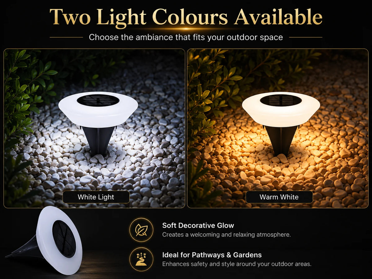 1/2Pack Solar Ground Lights,14LED Waterproof Outdoor Landscape Light, LED Lawn Lamp, for Garden Pathway Yard Deck Camping Decor