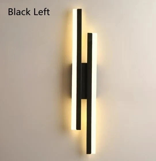 LED Wall Lamp Bedroom Wall Sconces Copper Line Pipe Acrylic Lampshade Indoor Lighting for Living Room Corridor Light Fixture