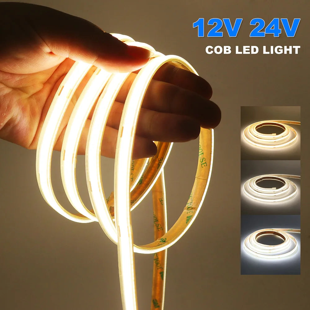 12V / 24V COB LED Strip – 480 LEDs/m, IP67 Options – image 10