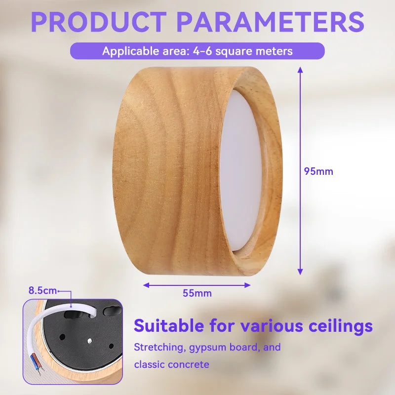 Auro Wooden Ceiling Light