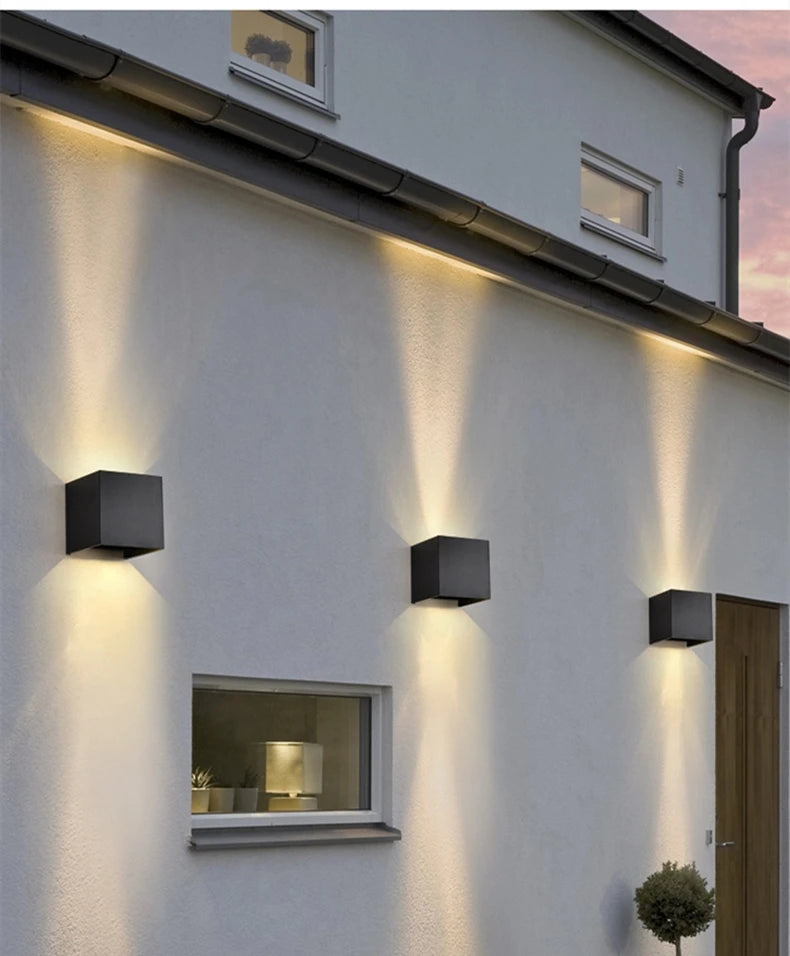 SUNMEIYI 12W LED Wall Light Outdoor Waterproof IP65 Porch Garden Wall Lamp Sconce Balcony Terrace Decoration Lighting Lamp