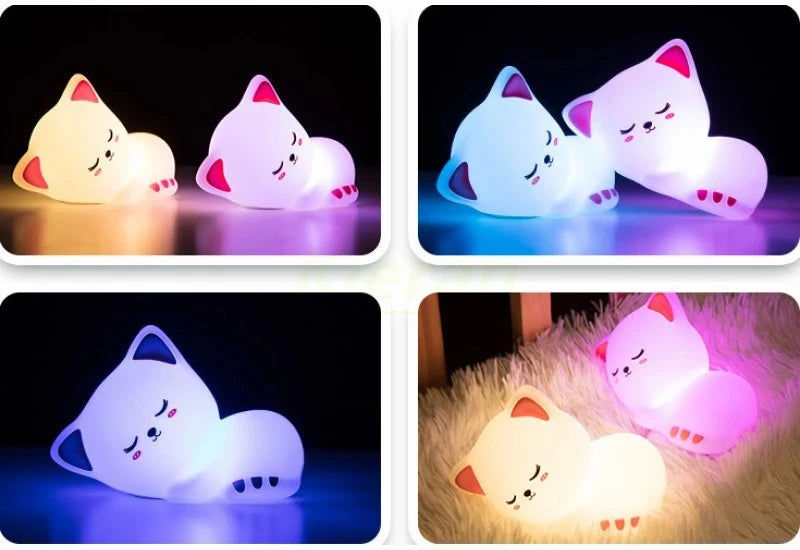 Oska Cat Silicone Night Light