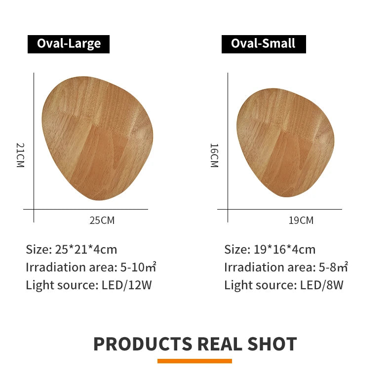 Nordic LED Wall Light Modern Original LED Circular Wooden Wall Light Personalized Bedside Bedroom Staircase Wall Hanging Light