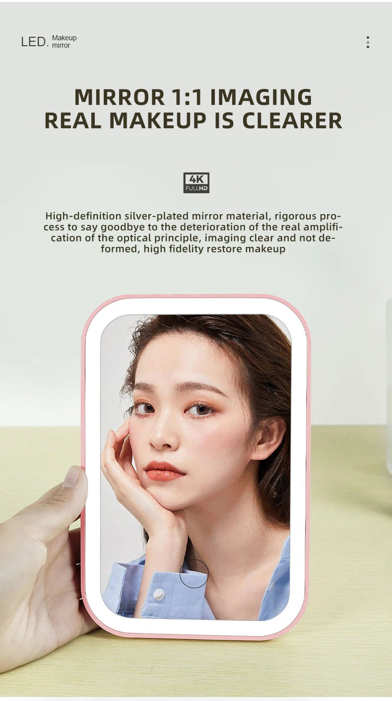 Avena Foldable Touch LED Makeup Mirror