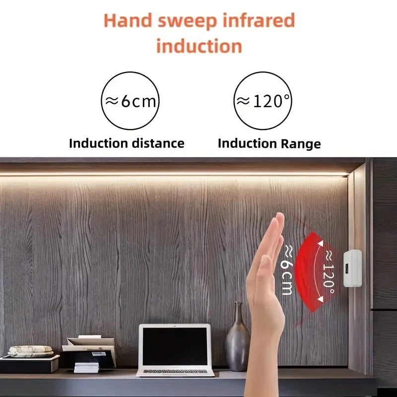 USB LED Strip with Hand-Sweep Sensor – 1–5 m – image 4