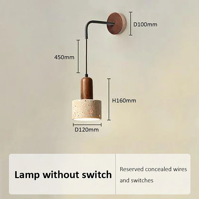 Cael Wood Wall Light – Quiet Warmth for Bedside & Bedroom