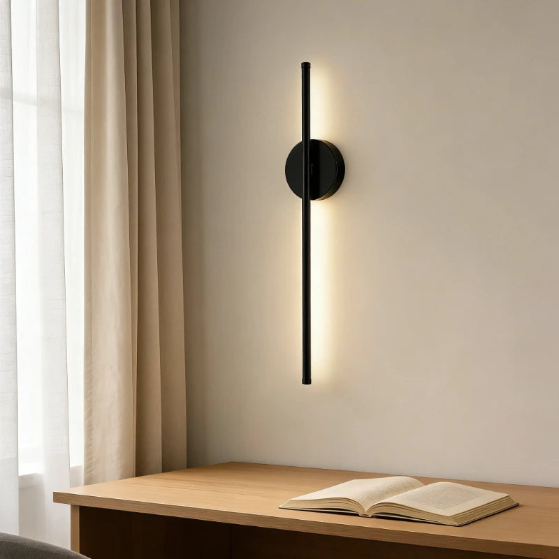 Magnetic Rechargeable 50 Wall Lamp Black Gold For Living Room Bedroom Hallway Study Stairwell Cloakroom LED Lighting Wiring Free