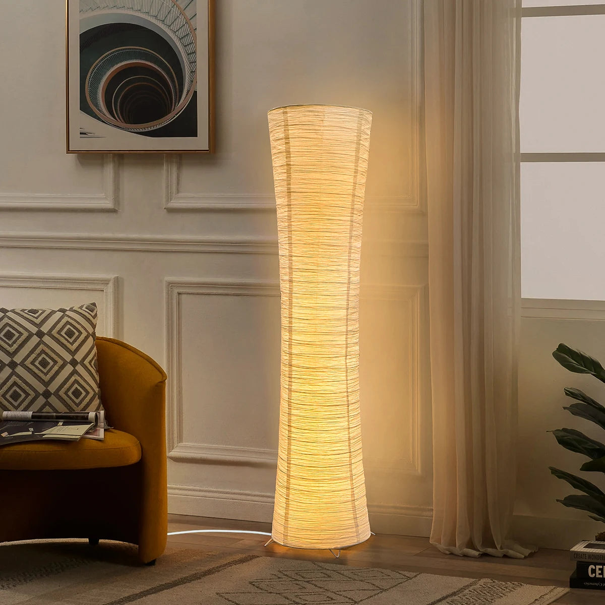 Idra Paper Column Floor Lamp
