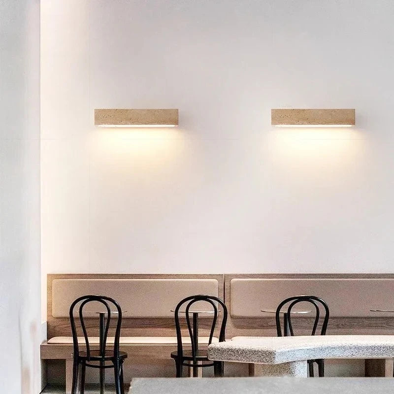 Tarin Stone Wall Light – Quiet Warmth for Bedside & Bedroom