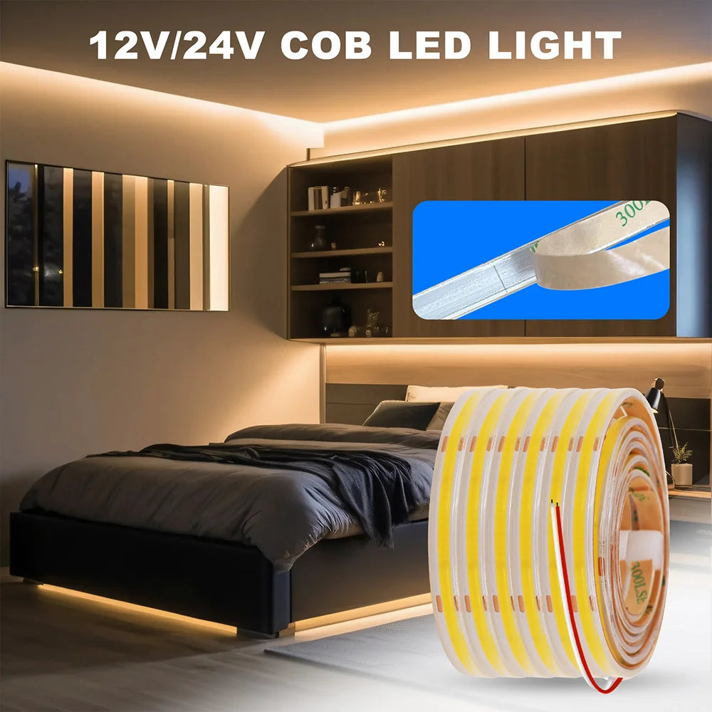 12V / 24V COB LED Strip – 480 LEDs/m, IP67 Options – image 29