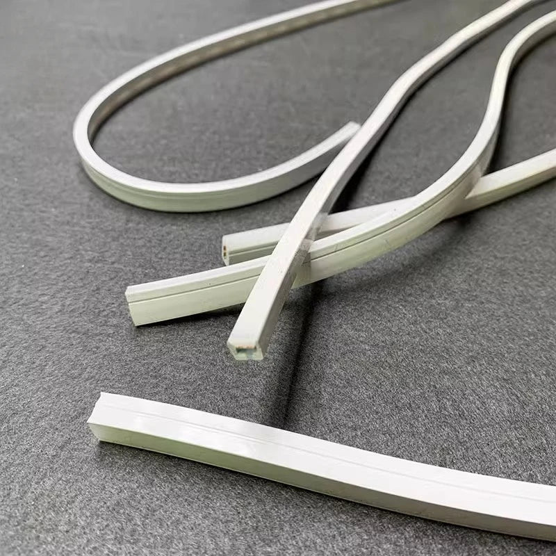 4/6/8/10mm Narrow LED Neon Silicone Tube Rope Lamp Recessed DC12V Flexible Waterproof Diffuser Cabinet Closet Ribbon Strip Light