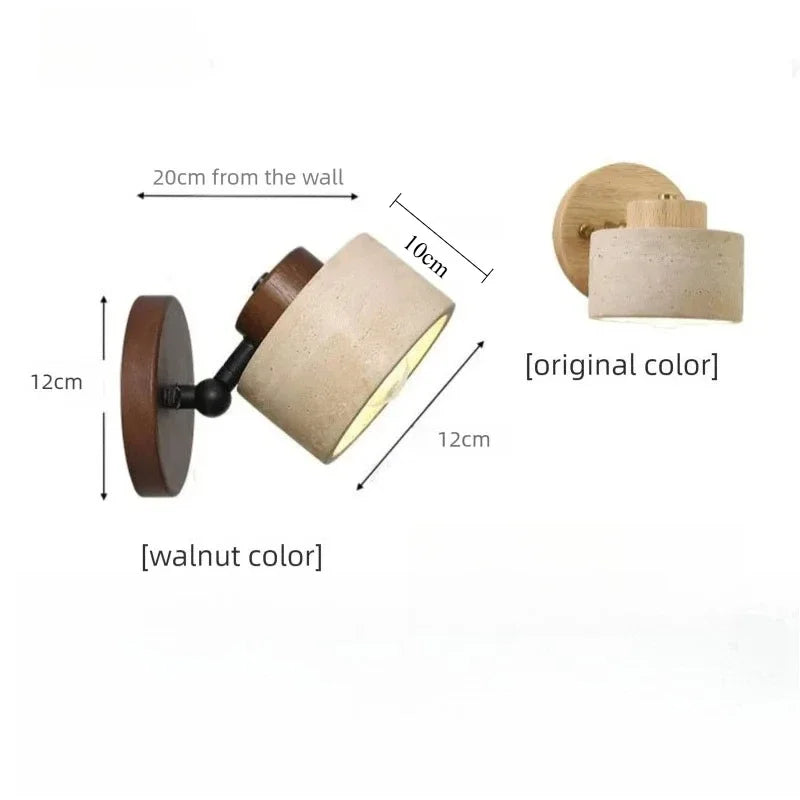 Velor Cave Stone Wall Light – Quiet Warmth for Bedside & Bedroom