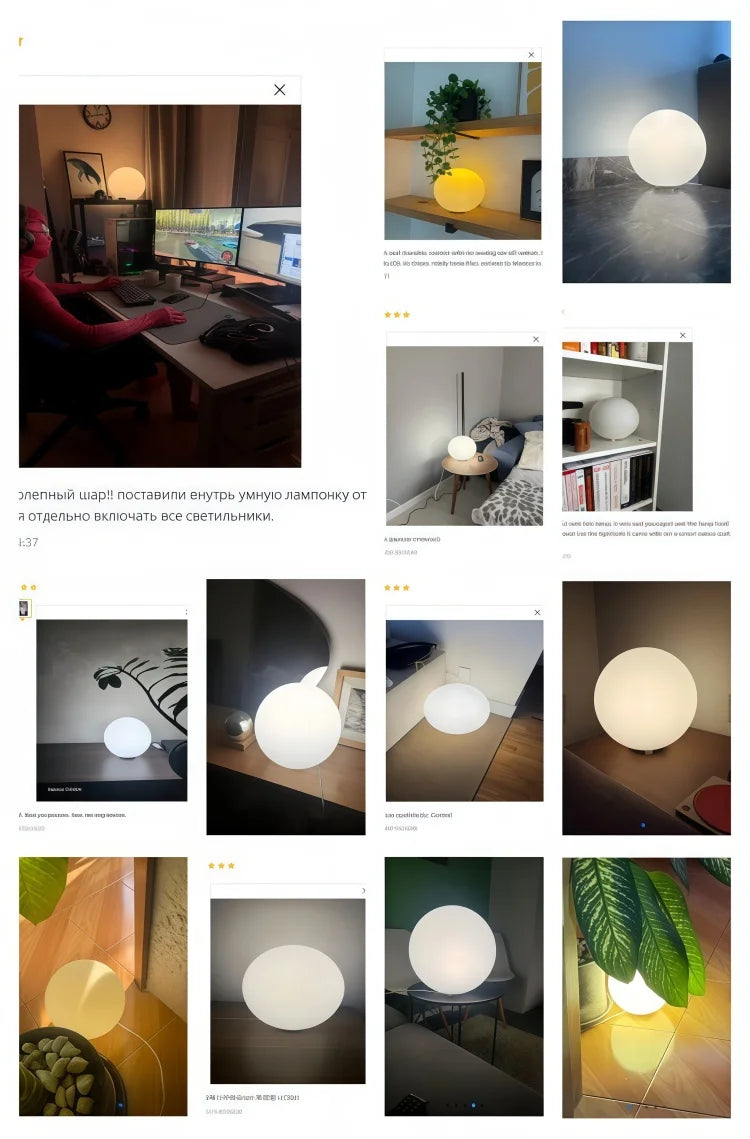 Decorative Ball Table Lamp Bedside Nightlight Girls Ins Gift Atmosphere Lamp Romantic Warm Children's Room Desk Bedroom Floor La