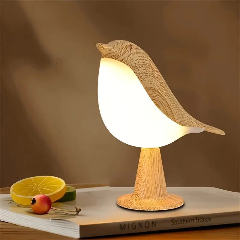 1pc LED Touch-Control Bird Lamp - Art Deco, 3-Levels Dimmable, USB-Cordless with Rechargeable Battery, Versatile for All Rooms