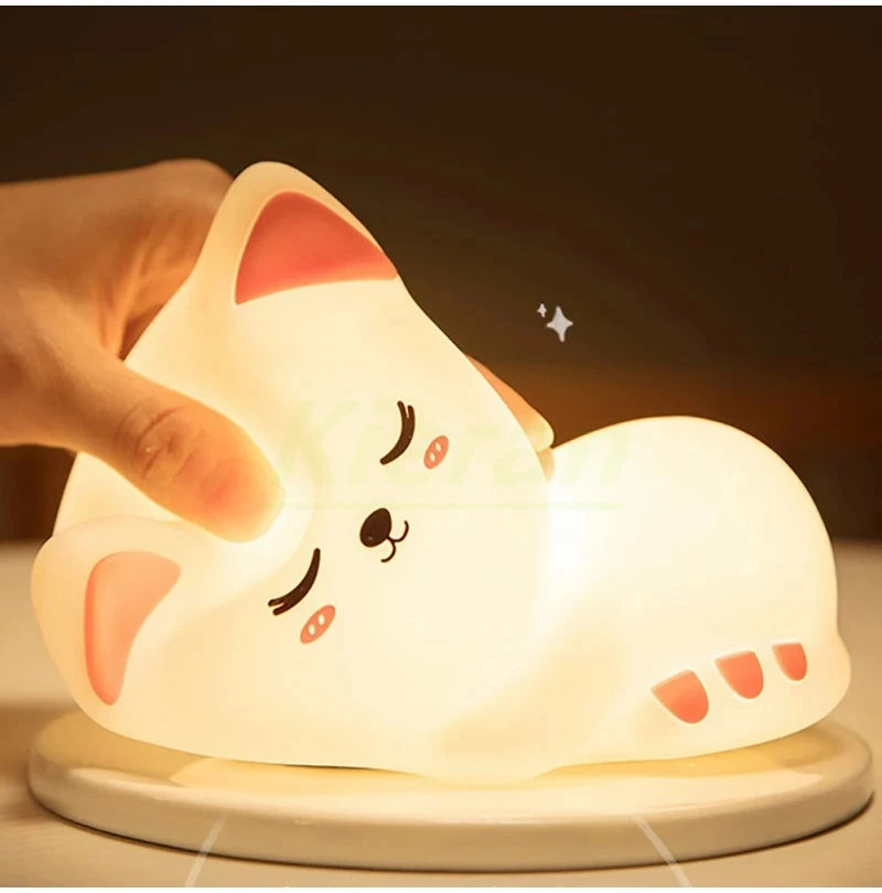 Oska Cat Silicone Night Light