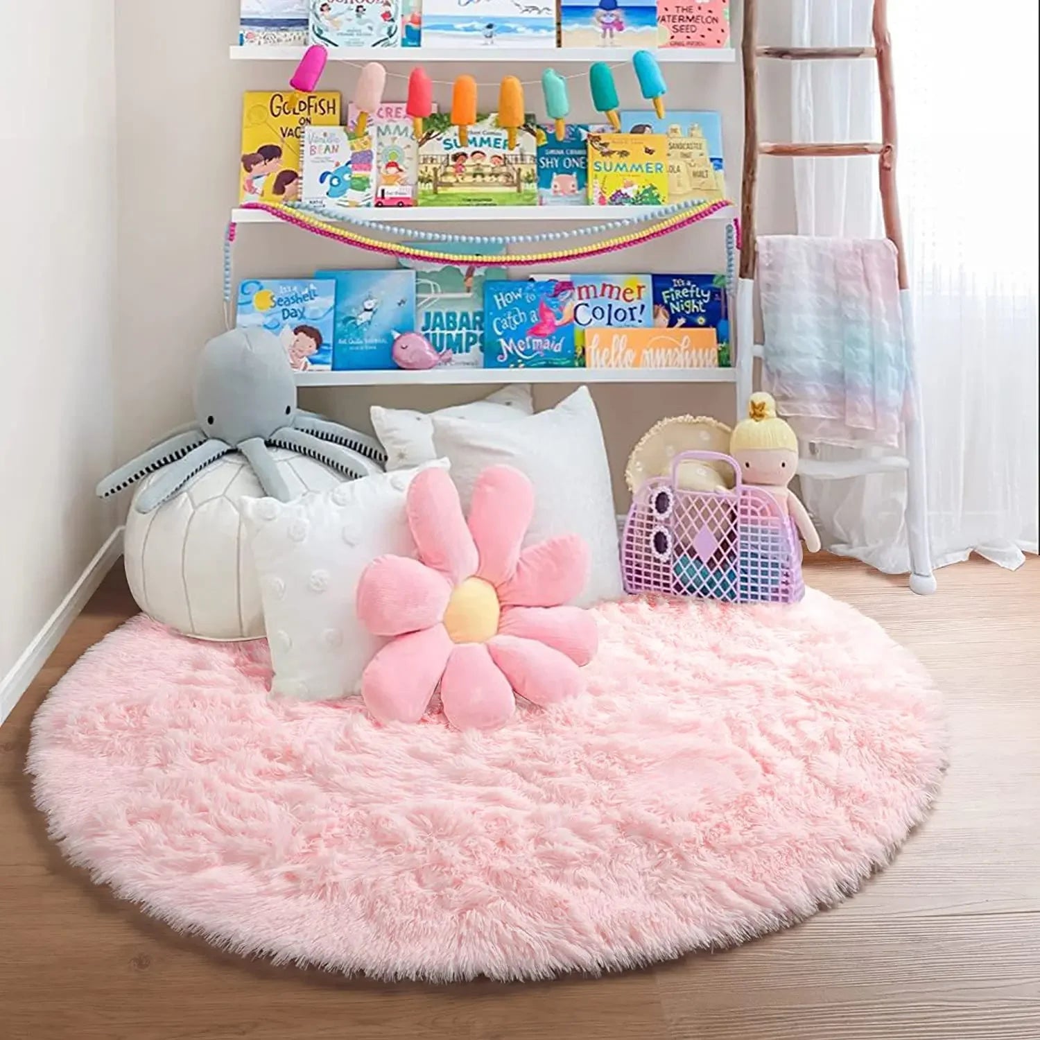 Fluffy Round Rug