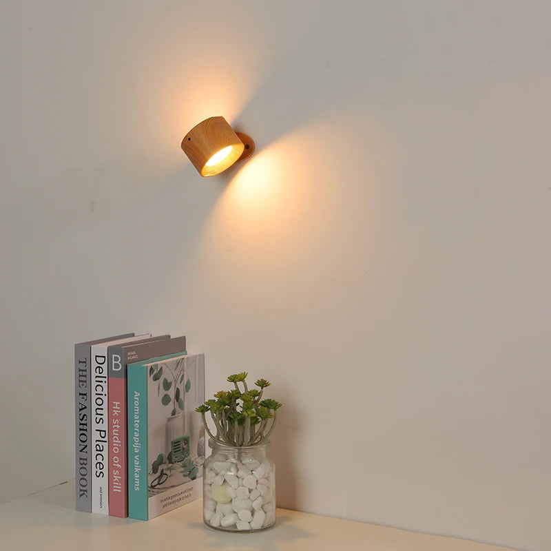 Led Double Head Wall Lamp Touch Control Remote 360 Rotatable USB Recharge Portable Night Light For Bedroom Lamp Decor Sconces