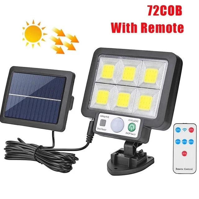 Outdoor Solar Split Wall Lamp Motion Sensor Waterproof LED Emergency Security Light for Garden Yard Pathway Decoration
