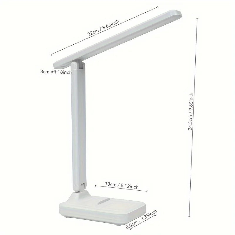 Multifunctional Foldable Desk Lamp LED Student Study Desk Lamp Dedicated Bedroom Bedside Lamp USB Plug-in Desk Lamp