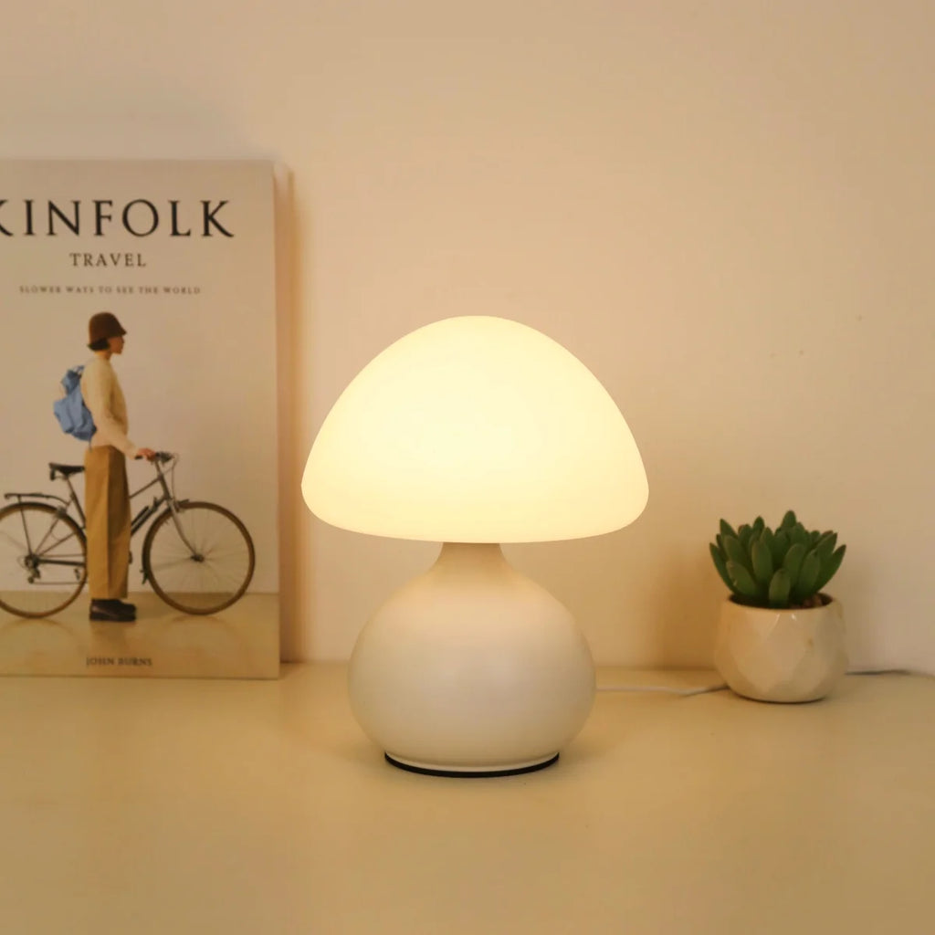 Lunelle Mushroom Table Lamp – Soft Ambient Glow for Bedside & Quiet Evenings