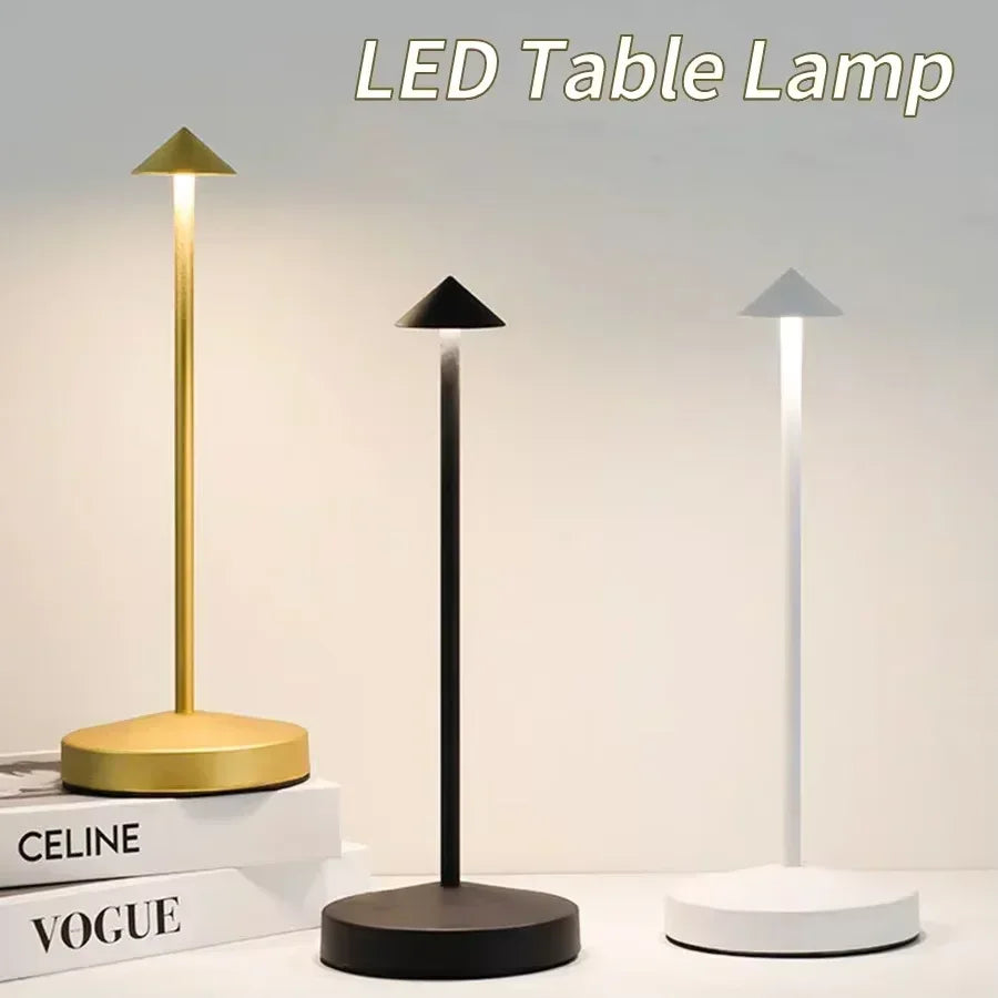 HPH Table Lamp Dining Led Desk Lamp Hotel Coffee Pina Cordless Table Lamp Living Room Bedside Lamp Decorative Desk Lamp