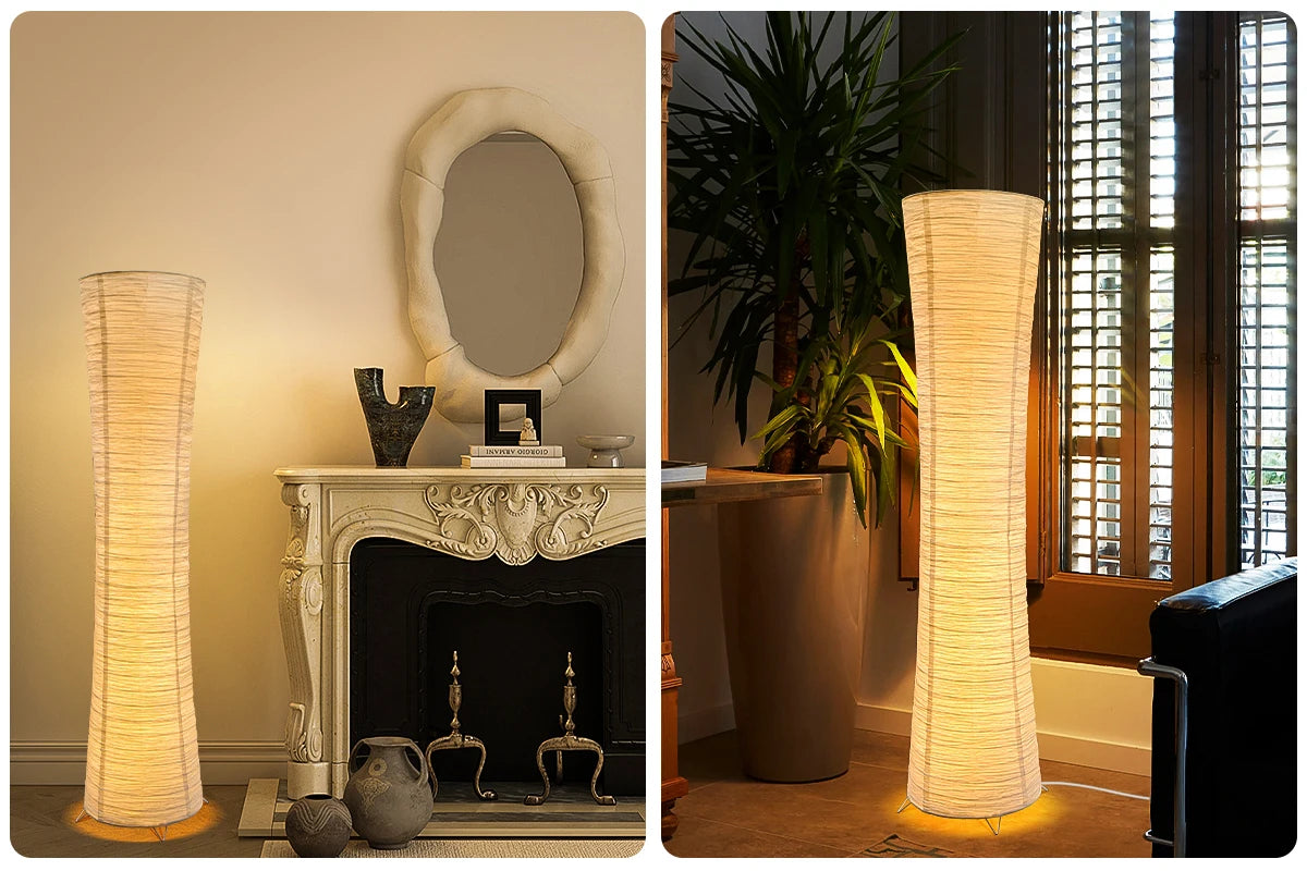 Idra Paper Column Floor Lamp