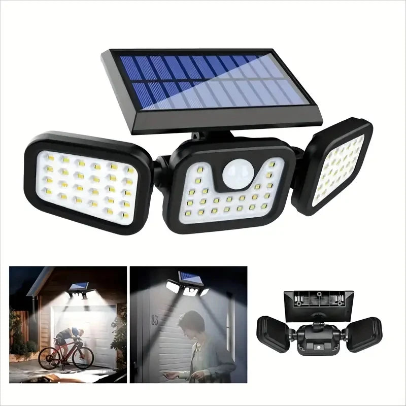 STAARICC Led Solar Light Outdoor Motion Sensor Human Induction Adjustable Head IP65 Waterproof Solar Security Light Wall Light