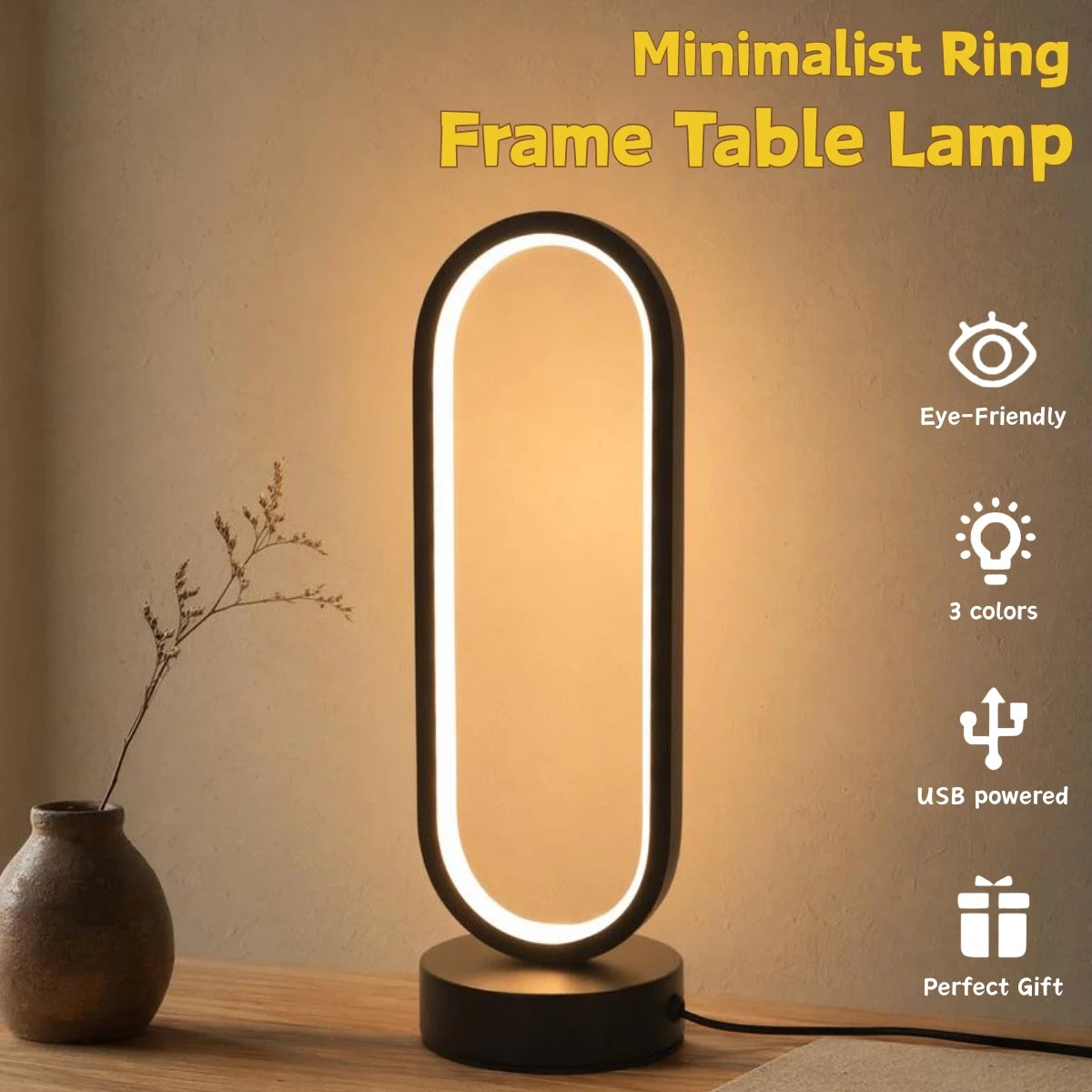 Arlo Minimalist Ring Desk Lamp