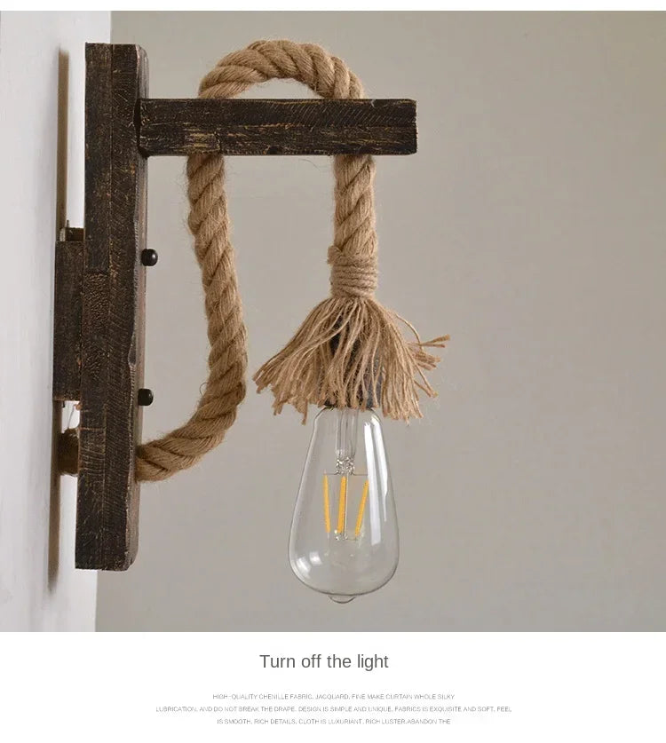 Industrial Wall Sconce, Vintage Metal Wood Light, Rustic Farmhouse Black Wall Lamp for Dining Room Bedroom Indoor