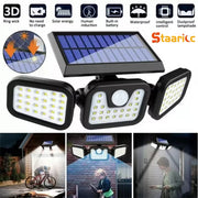 STAARICC Led Solar Light Outdoor Motion Sensor Human Induction Adjustable Head IP65 Waterproof Solar Security Light Wall Light