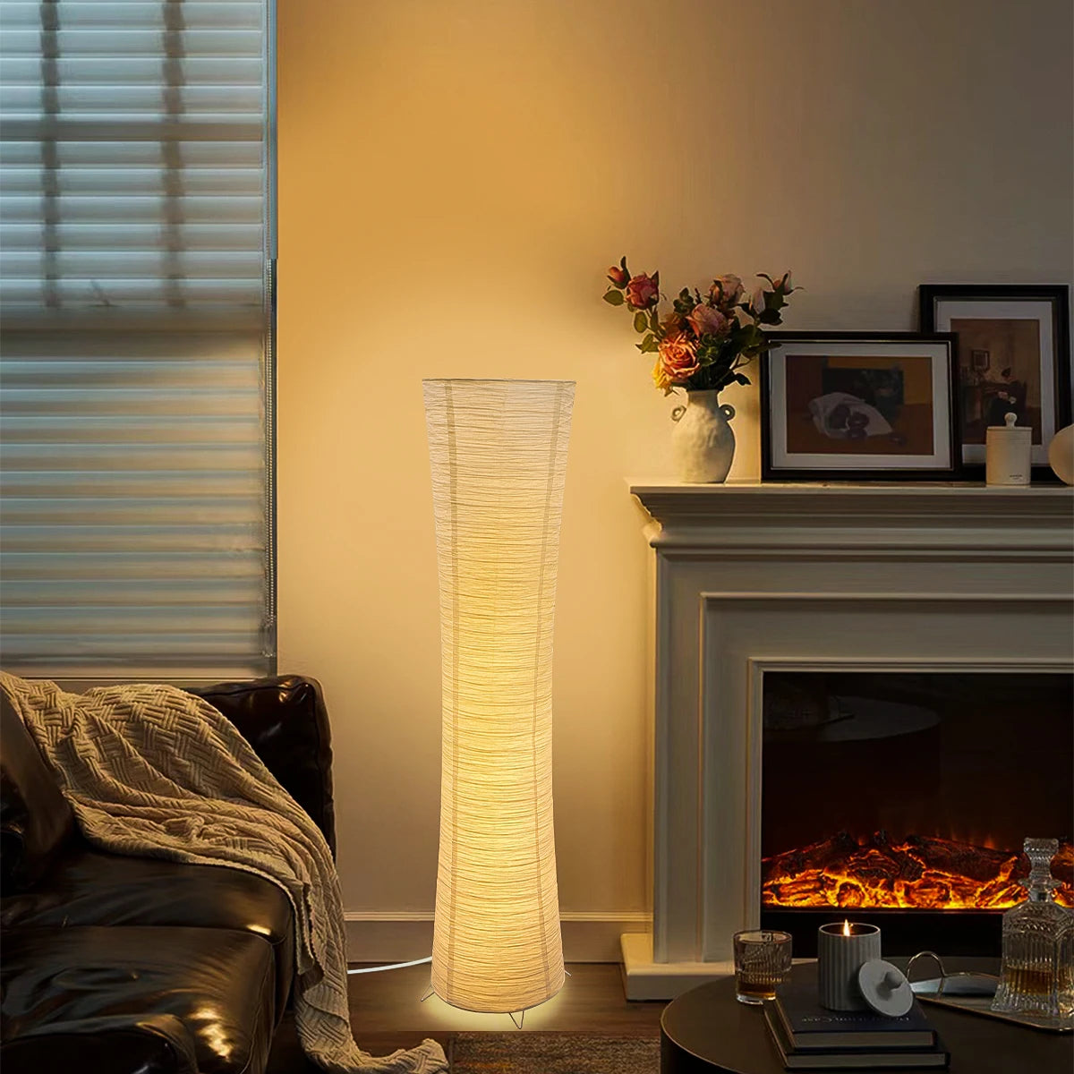 Idra Paper Column Floor Lamp