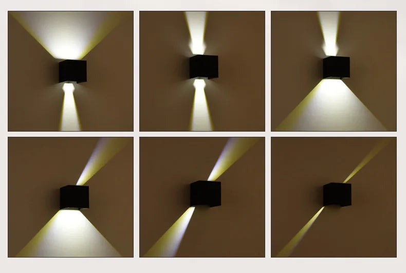 SUNMEIYI 12W LED Wall Light Outdoor Waterproof IP65 Porch Garden Wall Lamp Sconce Balcony Terrace Decoration Lighting Lamp