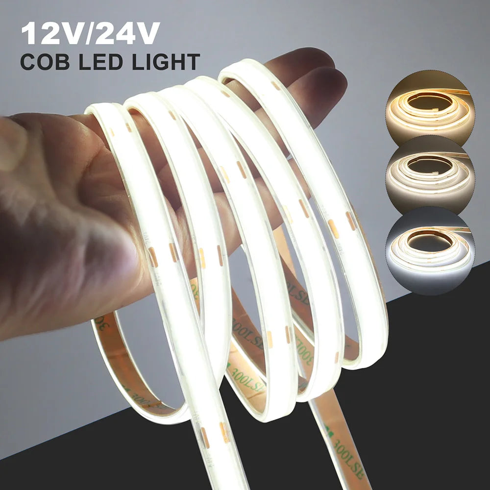 12V / 24V COB LED Strip – 480 LEDs/m, IP67 Options – image 9